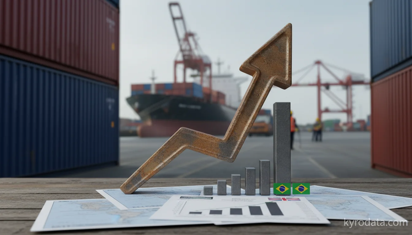 Brazil's Other Alloy Steel Exports to UK Surge Over 3000x in 2025