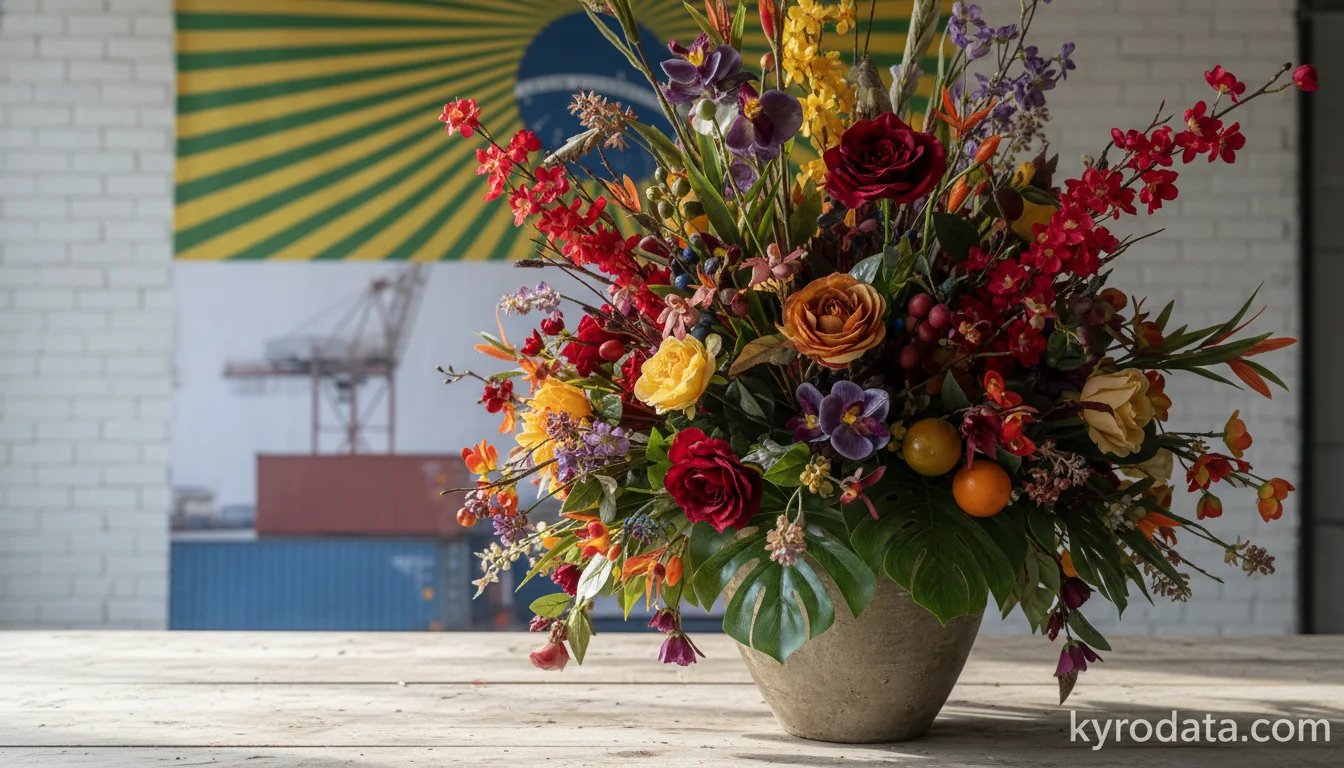China's share of Brazil's artificial flower imports has risen in recent years