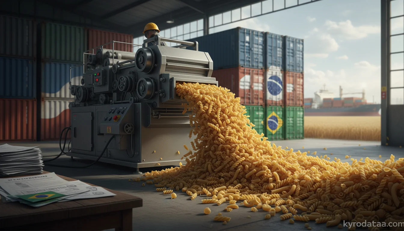 Brazil's Pasta Exports to Argentina Spike 800× in 2025