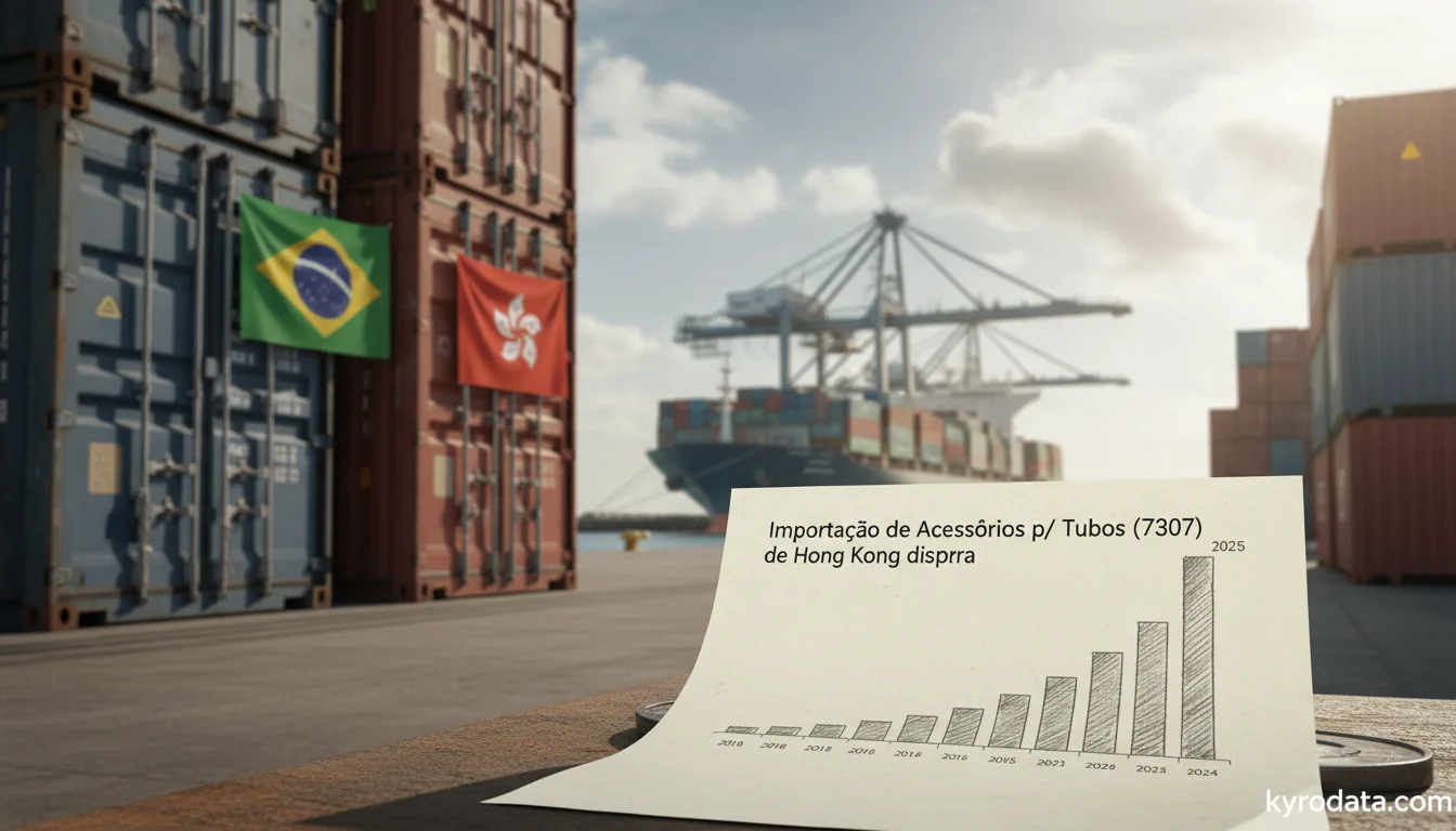 Brazil's pipe fitting imports from Hong Kong surge 100x in 2025