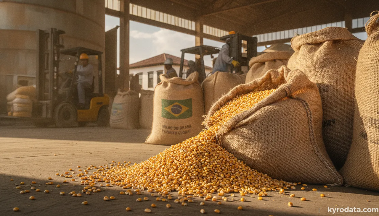 Editorial illustration on Brazilian foreign trade for the foreign trade chapter