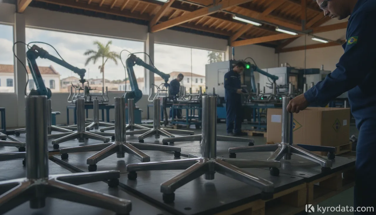Hong Kong vaults to #1 in Brazil's office equipment parts exports