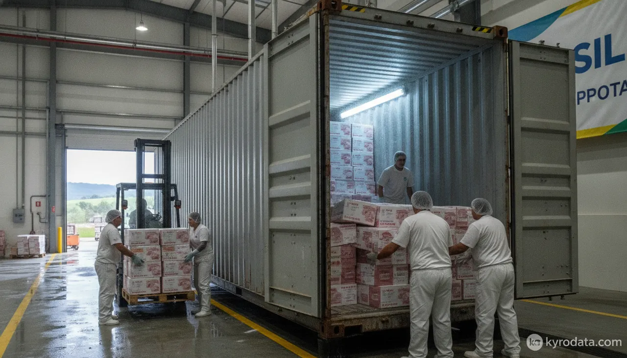 Editorial illustration on Brazilian foreign trade for the foreign trade chapter