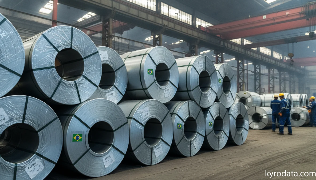 Cold-rolled steel: Germany holds a 25% share of Brazil's YTD exports