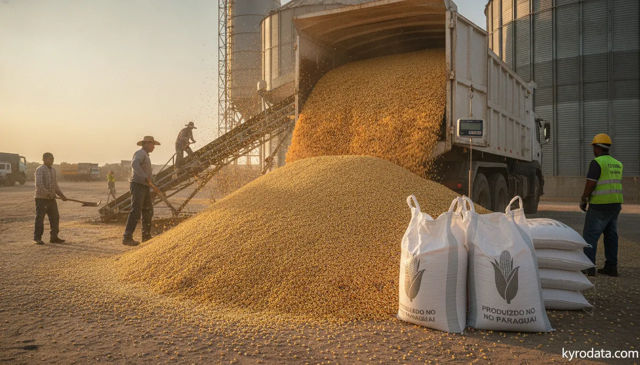 Maíz paraguayo: el ritmo de compras de Brasil pasa de caída a alza