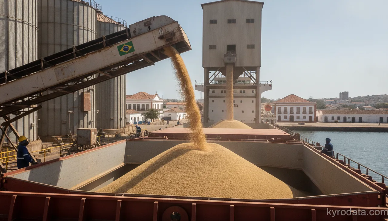 Ilustración editorial sobre el capítulo comercio exterior del comercio exterior brasileño